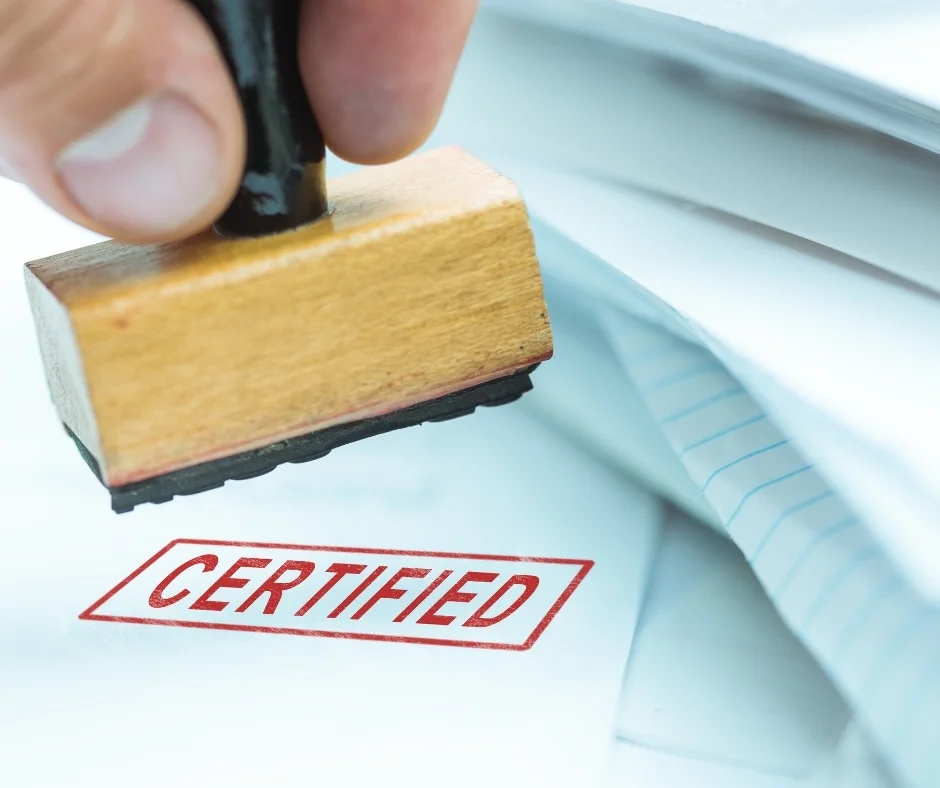 CERTIFIED TRUE COPY